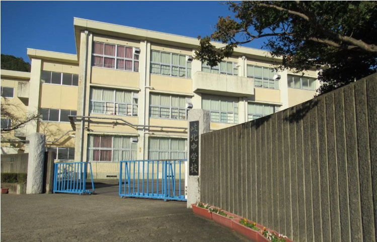 【中学校】岐阜市立岐北中学校まで2180ｍ