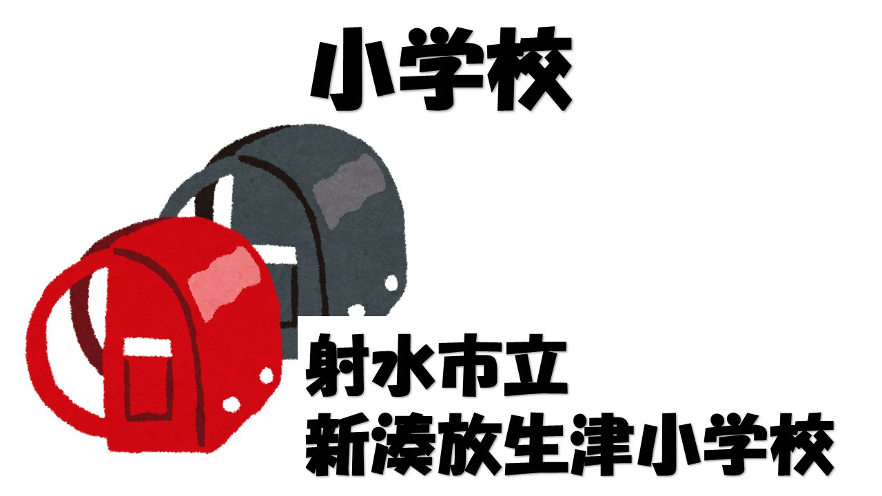 【小学校】射水市立新湊放生津小学校まで1264ｍ