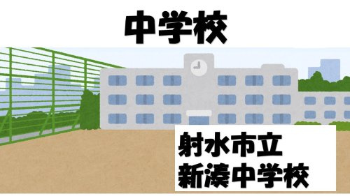 【中学校】射水市立新湊中学校まで1497ｍ