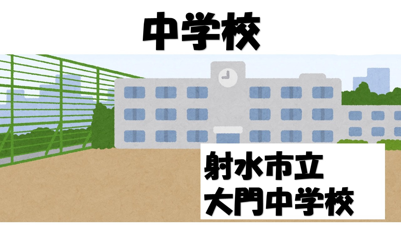 【中学校】射水市立大門中学校まで1011ｍ