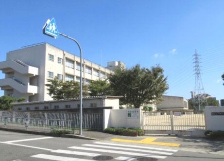 【中学校】八田荘中学校まで900ｍ