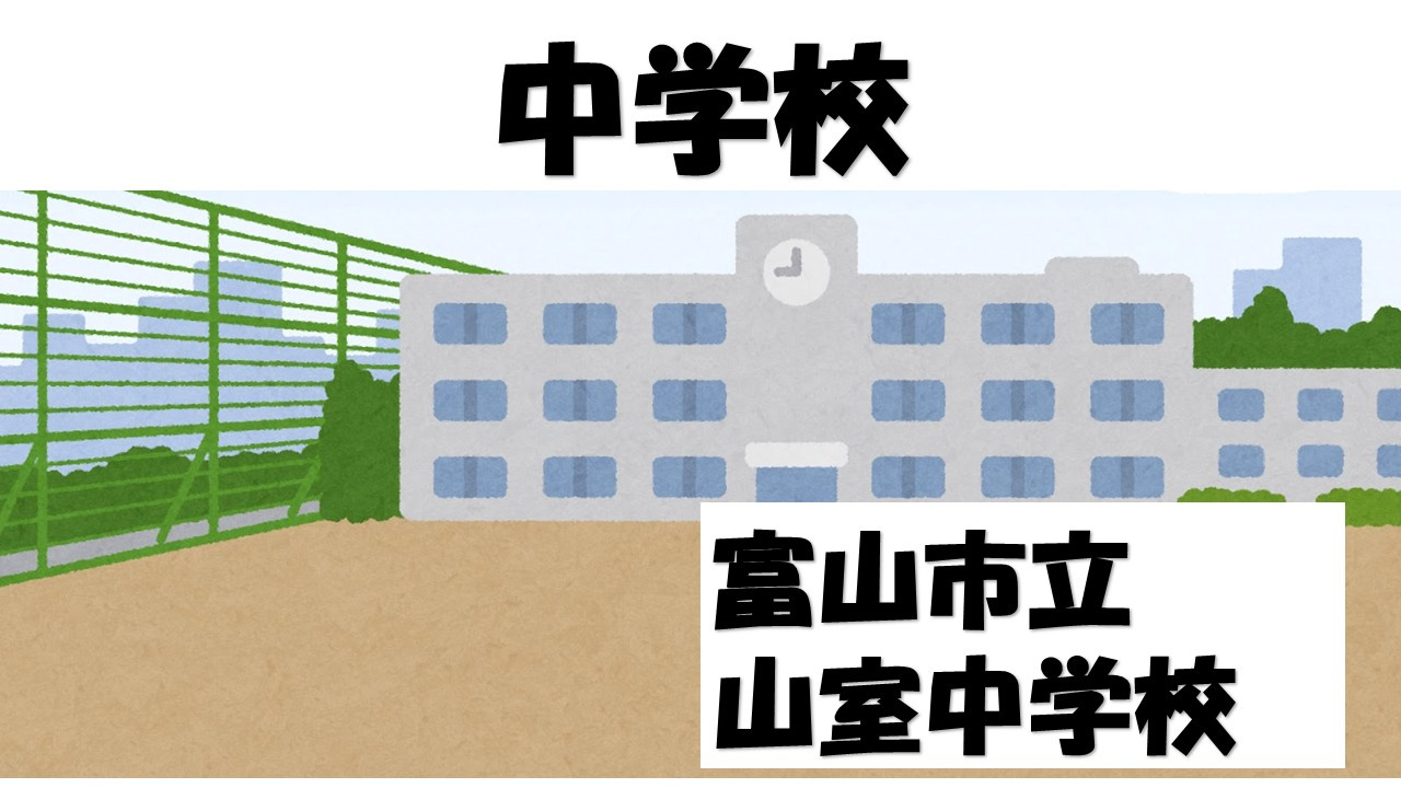 【中学校】富山市立山室中学校まで966ｍ