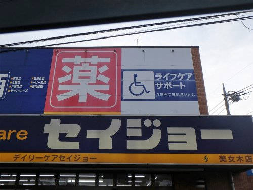 【ドラッグストア】デイリーケアセイジョー美女木店まで1255ｍ