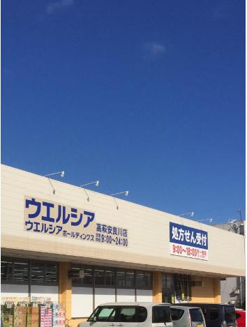 【ドラッグストア】ウエルシア　高萩安良川店まで1818ｍ