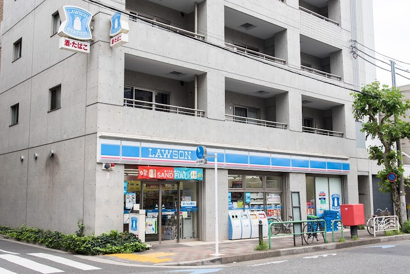 【コンビニエンスストア】ローソン　新大橋一丁目店まで128ｍ
