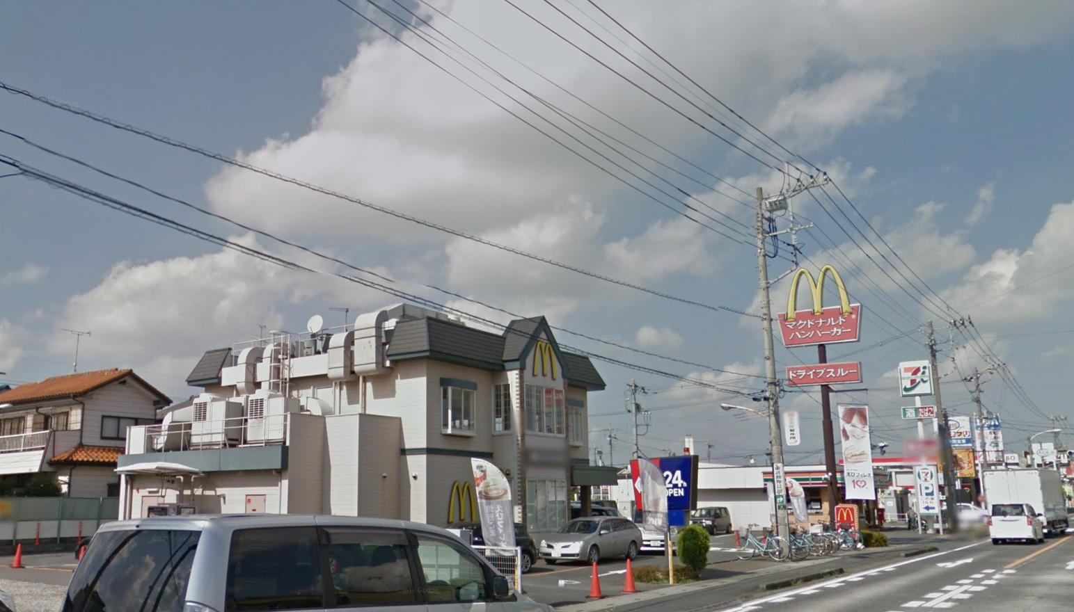 【ファーストフード】マクドナルド　白岡店まで490ｍ