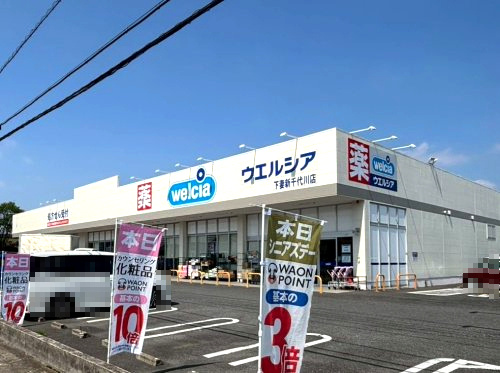 【ドラッグストア】ウエルシア　下妻新千代川店まで1230ｍ