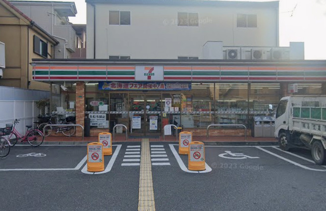 【コンビニエンスストア】セブンイレブン大阪喜連3丁目店まで17ｍ