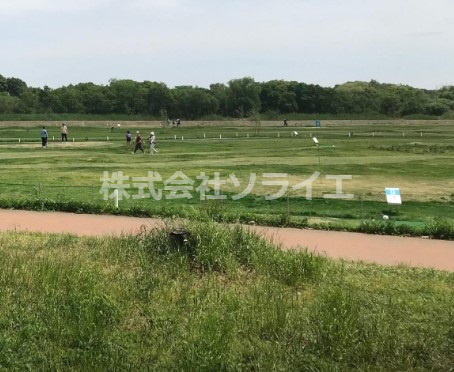 【公園】柏原河川敷公園まで803ｍ