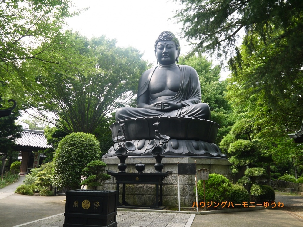 【文化財】東京大仏（常蓮寺）まで1373ｍ