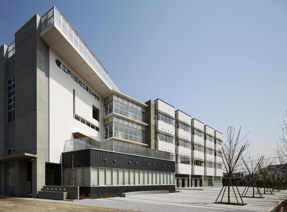 【中学校】江戸川区立松江第五中学校まで1040ｍ