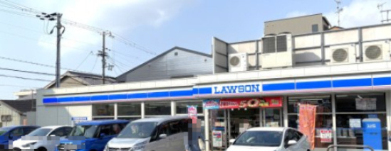 【コンビニエンスストア】ローソン　尼崎神田北通七丁目店まで91ｍ