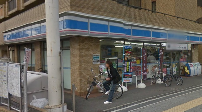 【コンビニエンスストア】ローソン桑津店まで35ｍ