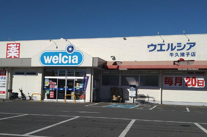 【ドラッグストア】ウエルシア　牛久猪子店まで594ｍ