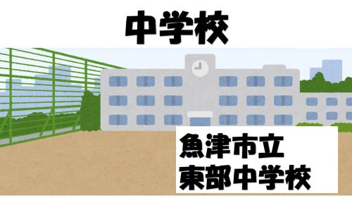 【中学校】魚津市立東部中学校まで1230ｍ
