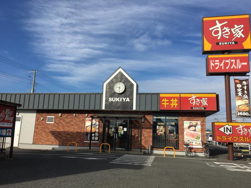 【ファーストフード】すき家　17号上里店まで1517ｍ