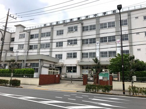 【中学校】足立区立西新井中学校まで493ｍ