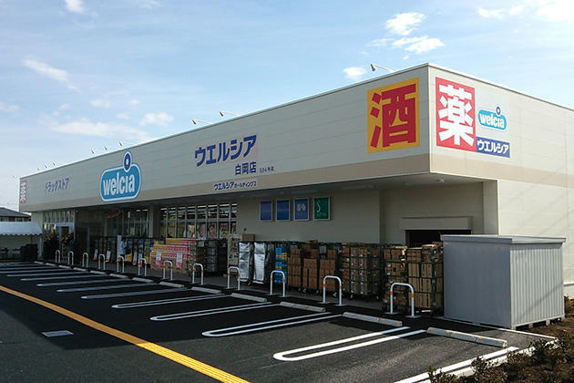 【ドラッグストア】ウエルシア白岡店まで755ｍ