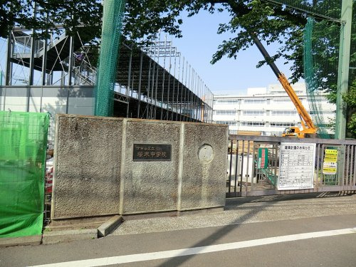 【中学校】世田谷区立桜木中学校まで537ｍ