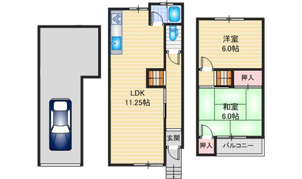 【尺谷テラスの間取り】