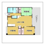 糟屋郡須惠町大字須惠のマンションの間取り
