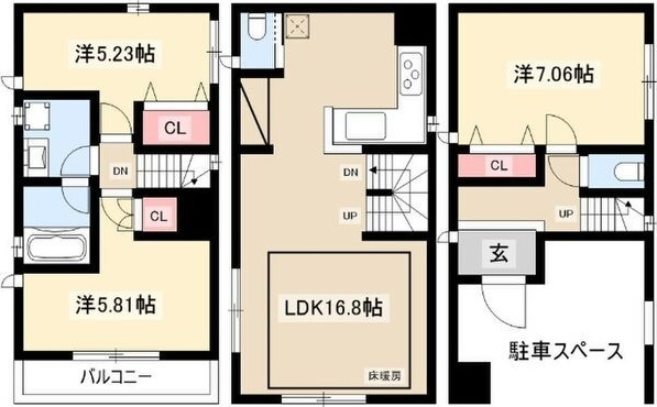 間取り：223040372852