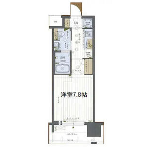 レジュールアッシュ南堀江の間取り