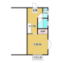 遠野市松崎町白岩のアパートの間取り
