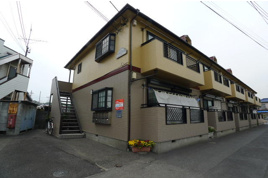 所沢市大字上山口のアパートの外観