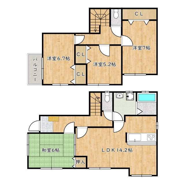 間取り：227099678304