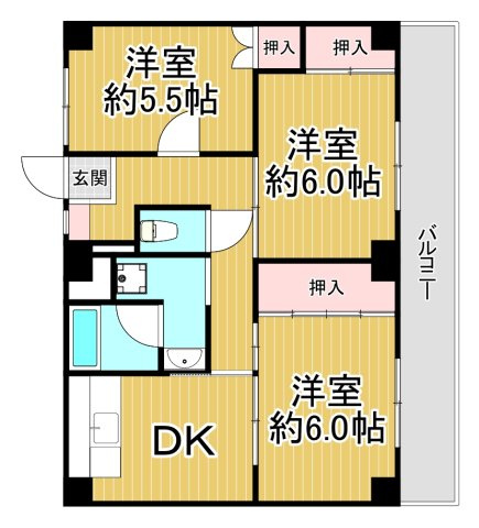 ビレッジハウス山本2号棟のイメージ