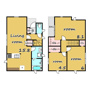 東岩槻駅前ドリームハウスの間取り
