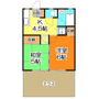 出下マンション　Ａ棟の間取り