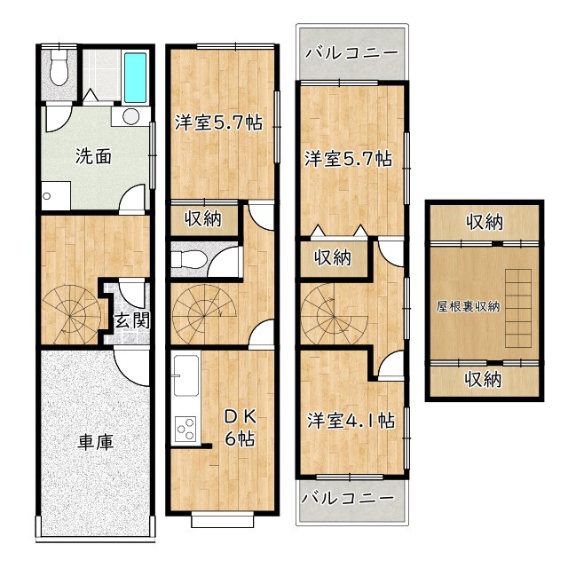 間取り：227103457293