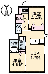 シャーメゾン上林　Ａ棟のイメージ