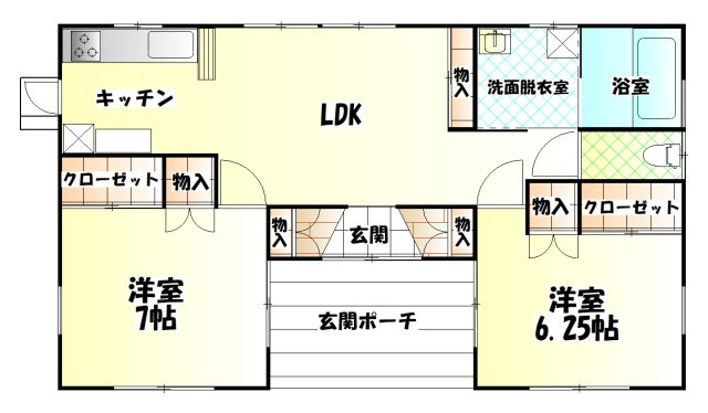 萬屋貸家　平屋建のイメージ