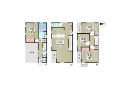 北浦和戸建ての間取り