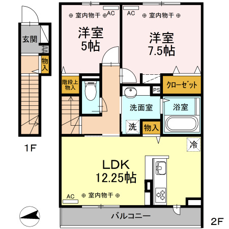 国分寺市西恋ヶ窪1丁目&nbsp;2階建&nbsp;築8年のイメージ