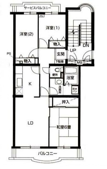 【グラスイン笹山の間取り】