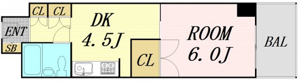 東三国グランドハイツ北　仲介手数料無料の間取り