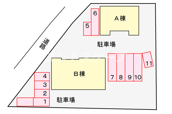 【クレアトゥール　Ａの駐車場】
