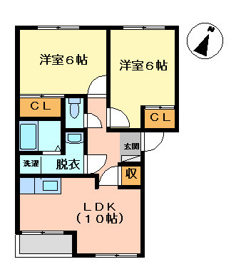 三潴郡大木町大字大角&nbsp;2階建&nbsp;築22年のイメージ