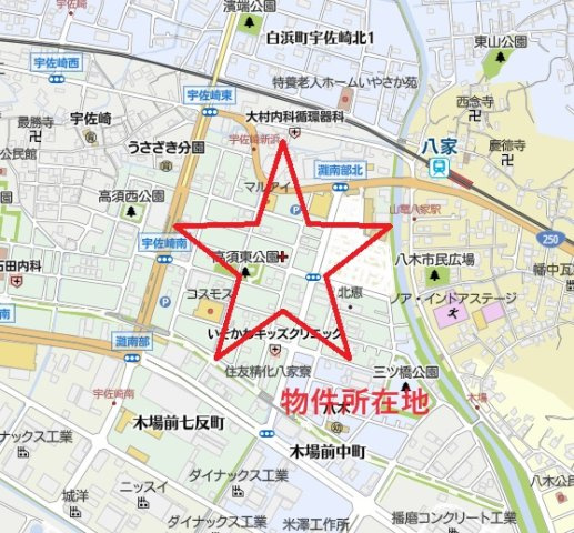 【事業用貸土地の地図】