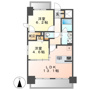S-RESIDENCE亀島駅前blazeの間取り
