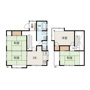 富士見台戸建て貸家の間取り