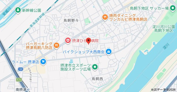 ラクシュミー鳥飼の地図