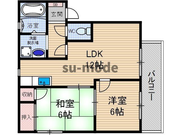 ラクシュミー鳥飼の間取り