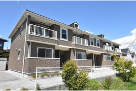 本宮市青田のアパートの外観