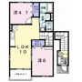 本宮市青田のアパートの間取り