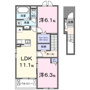 ランデックス　Ⅱの間取り
